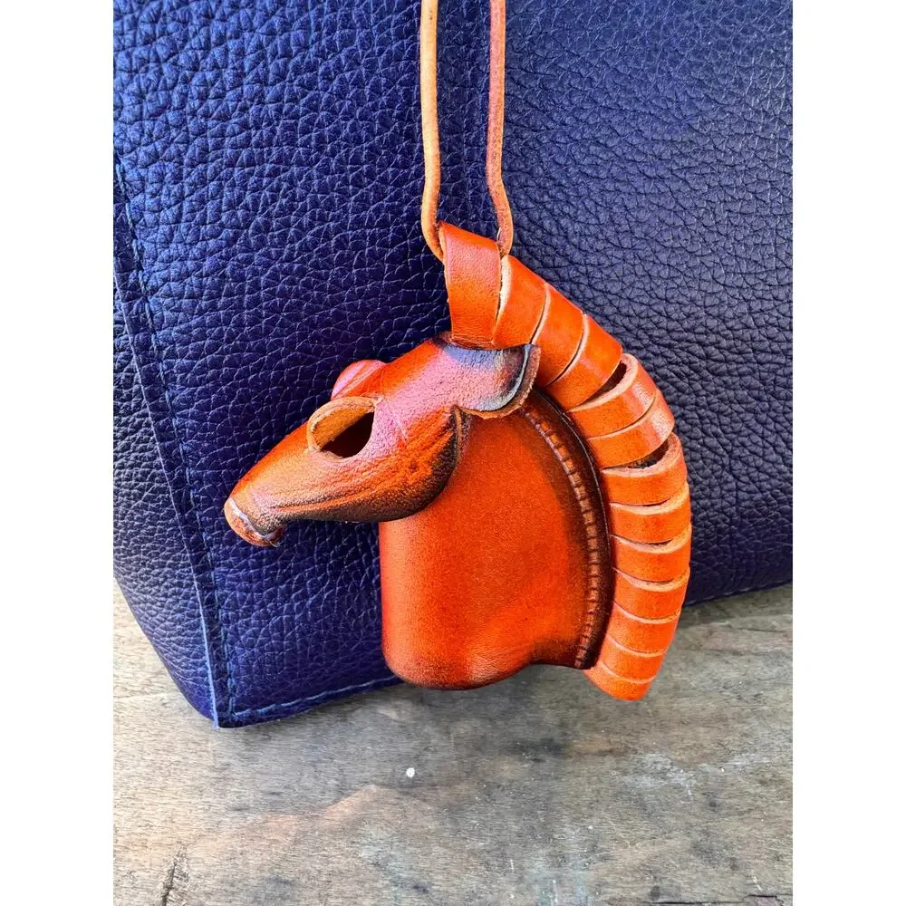 Genuine Leather Horse Bag Charm Western Purse Charm Horses Western Style